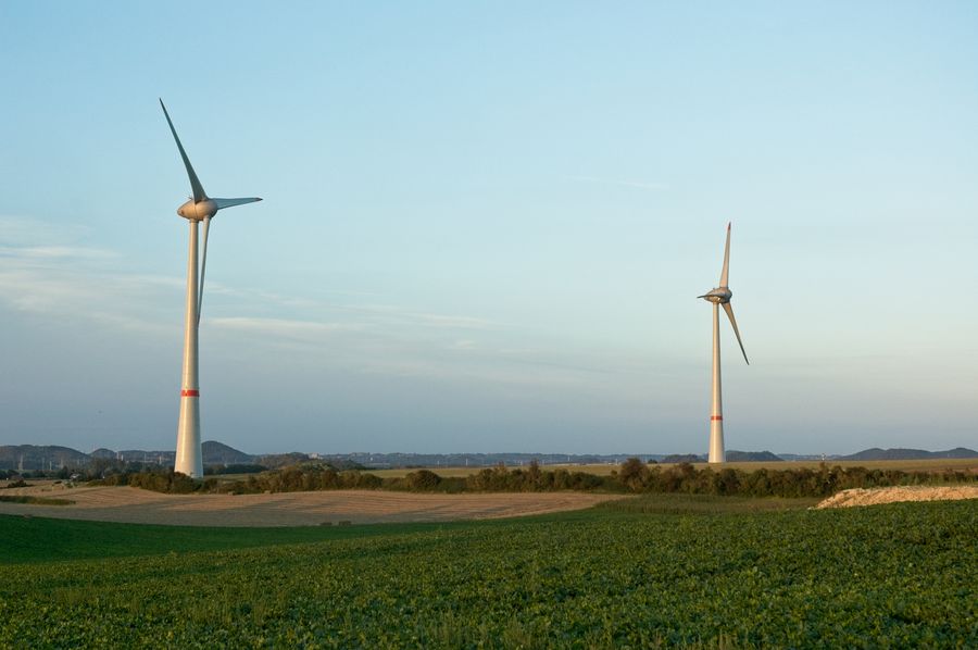 Éoliennes produisant de l’énergie renouvelable